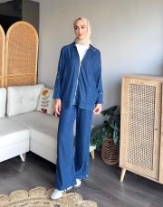 çıt çıtlı jean takım 3